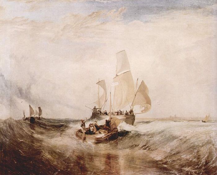 Joseph Mallord William Turner Passagiere gehen an Bord oil painting image